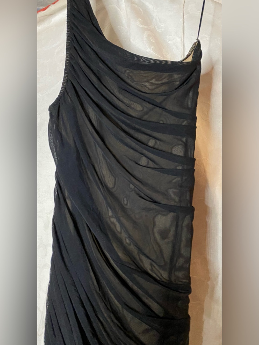 NWT Vici In My Arms Ruched Mesh Maxi Black Dress - Picture 11 of 16